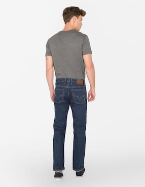 Jeans recto Silver Plate lavado obscuro para hombre