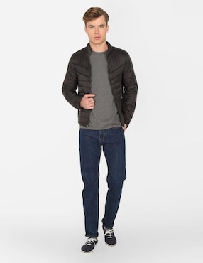 Jeans recto Silver Plate lavado obscuro para hombre