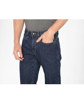 Jeans recto Silver Plate lavado obscuro para hombre