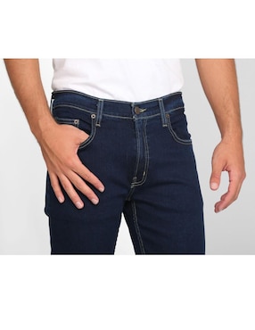 Jeans recto Oggi lavado obscuro para hombre