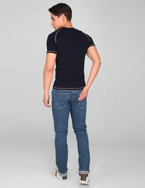 Jeans slim Silver Plate lavado obscuro para hombre