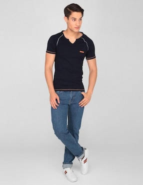 Jeans slim Silver Plate lavado obscuro para hombre