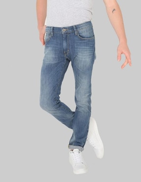 Jeans Silver Plate Corte Slim Para Hombre