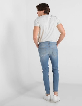 Jeans Mossimo corte skinny cintura media y pierna ajustada para hombre