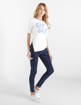 Jeans Silver Plate corte skinny cintura alta para mujer
