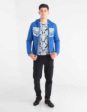 Sudadera Non Stop abierta con capucha