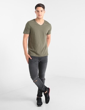 Jeans skinny Silver Plate lavado obscuro para hombre