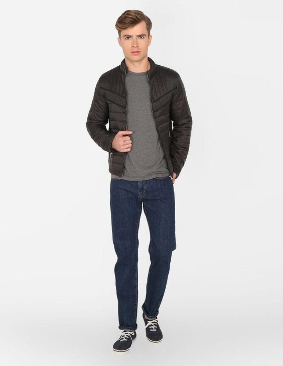 Jeans recto lavado obscuro para hombre 3
