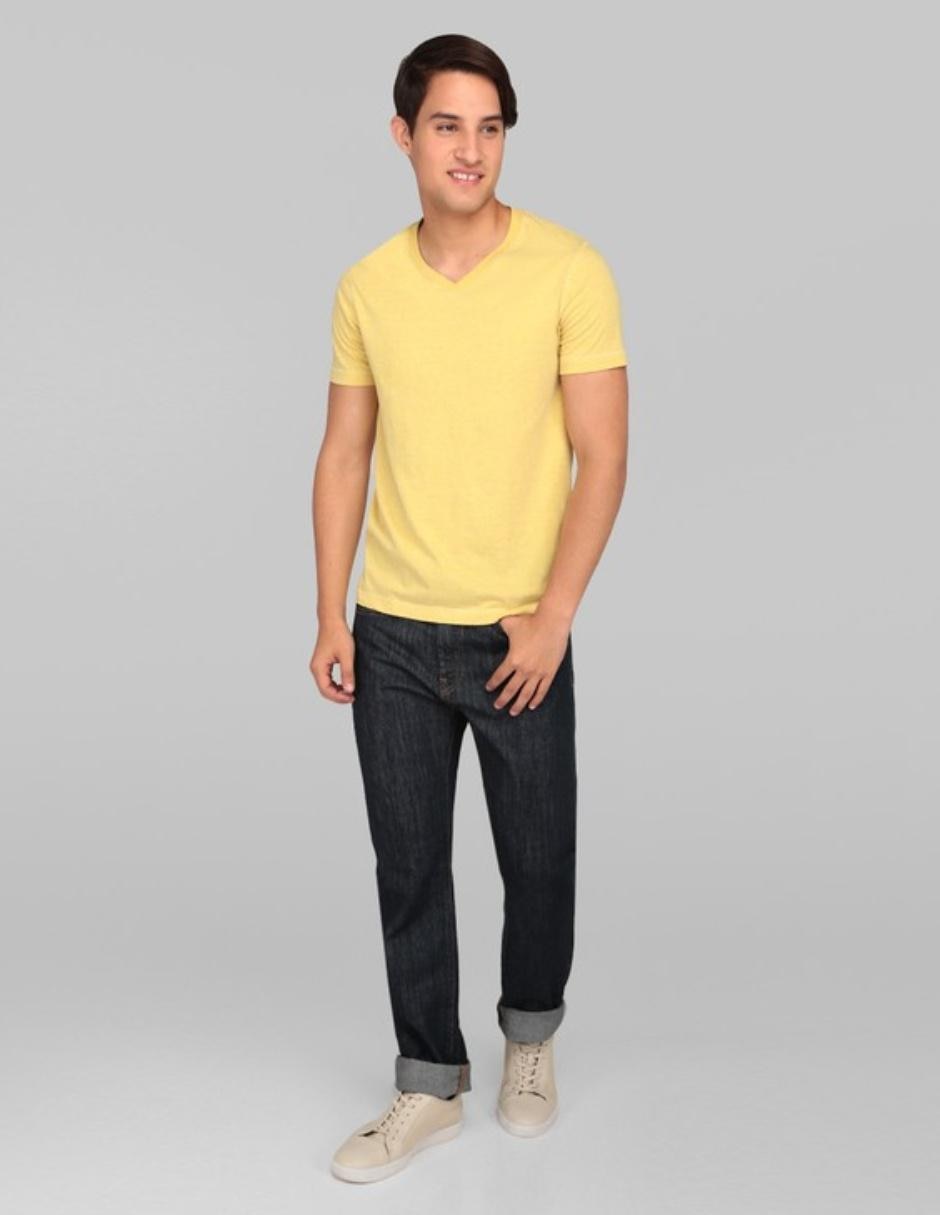 Jeans straight lavado obscuro para hombre 3