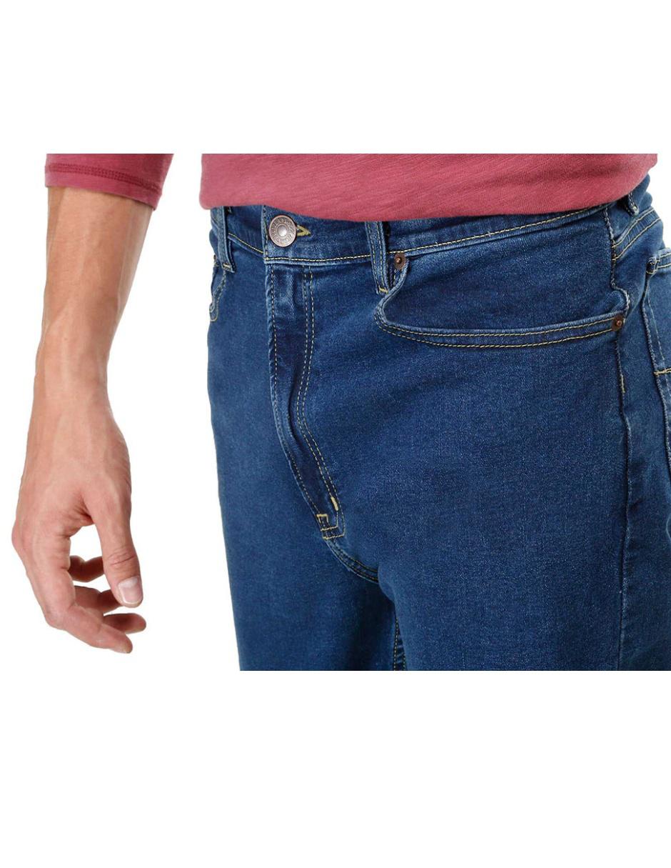 Jeans recto lavado medio para hombre 4