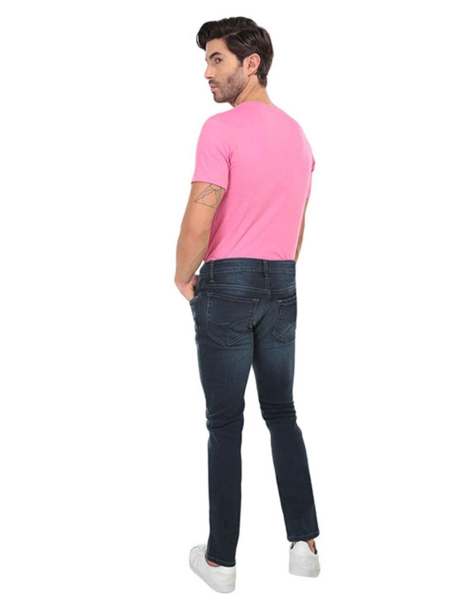 Jeans skinny lavado sand blast para hombre 2