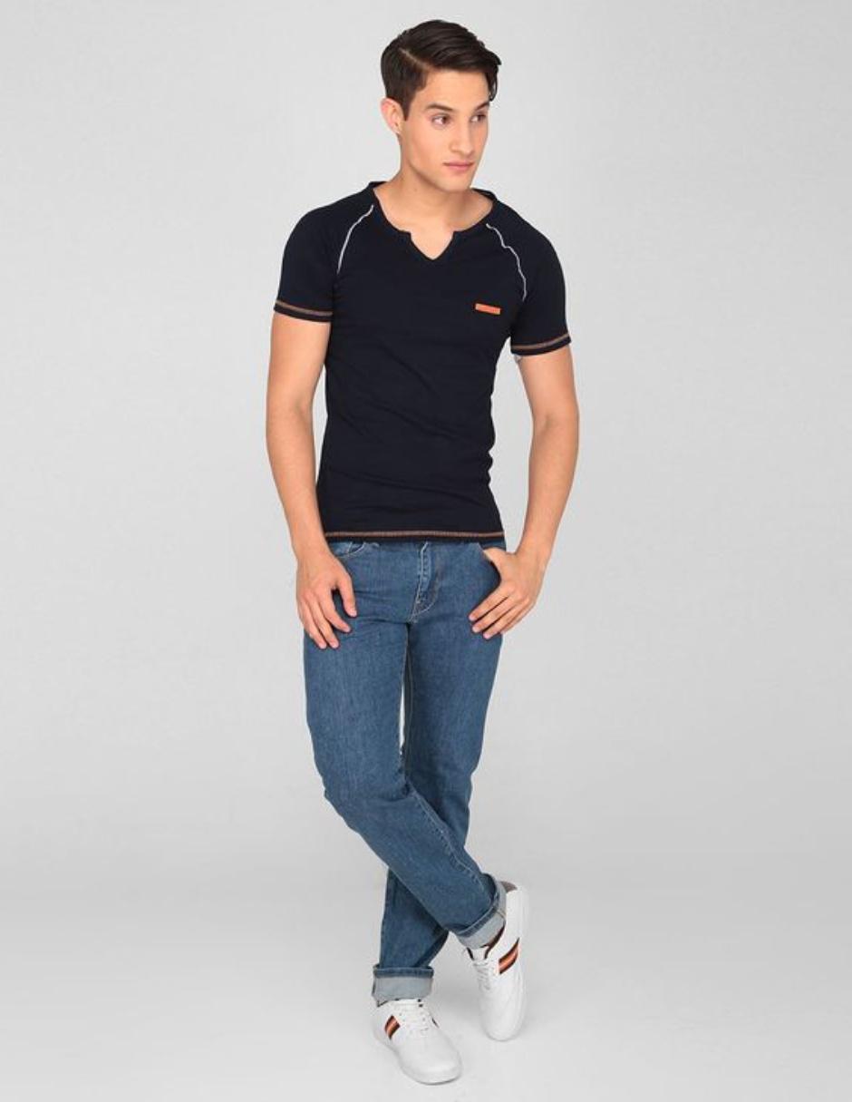Jeans slim lavado obscuro para hombre 3