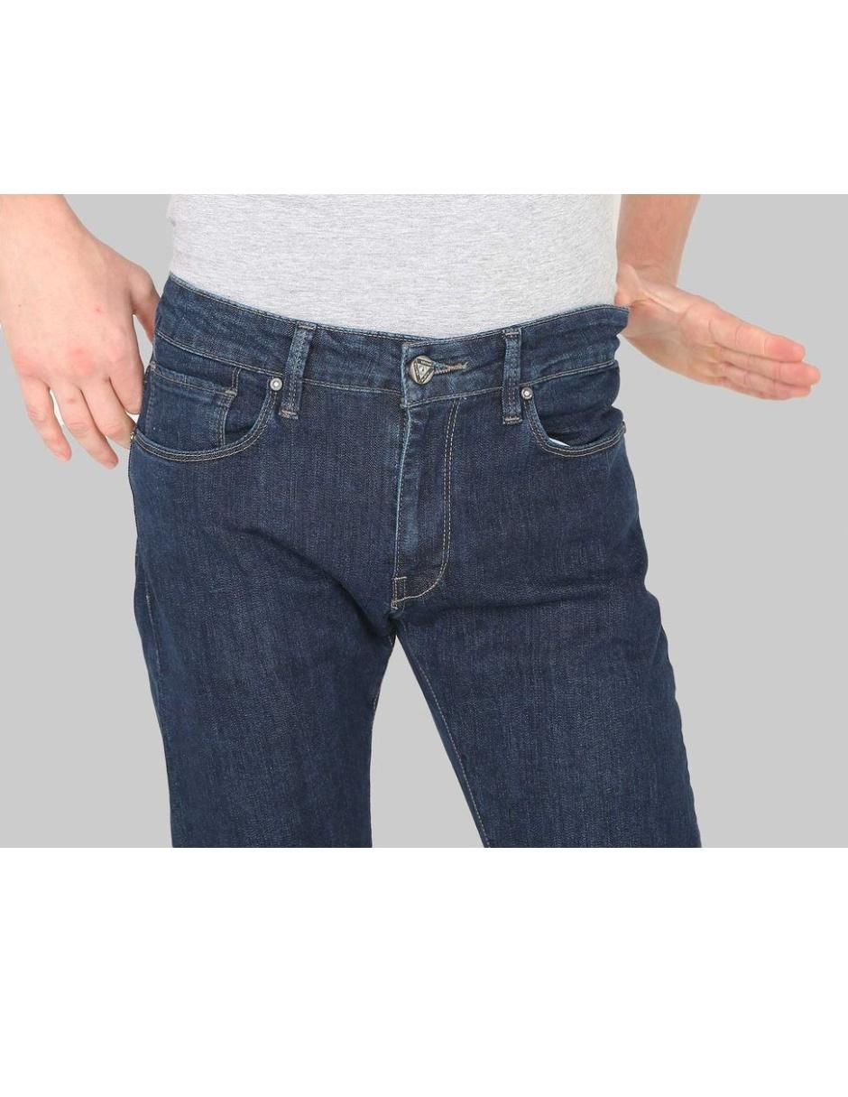Jeans slim lavado stone wash para hombre 4