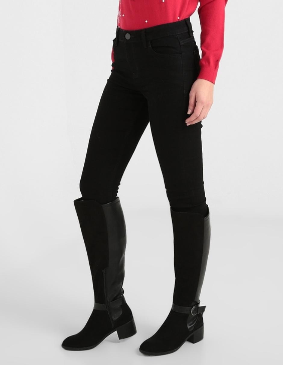 JEANS NON STOP, 5, NEGRO DENIM CINTURA