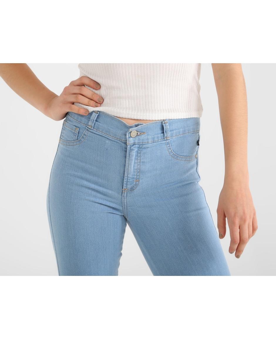Jeans skinny a la cintura para mujer 4