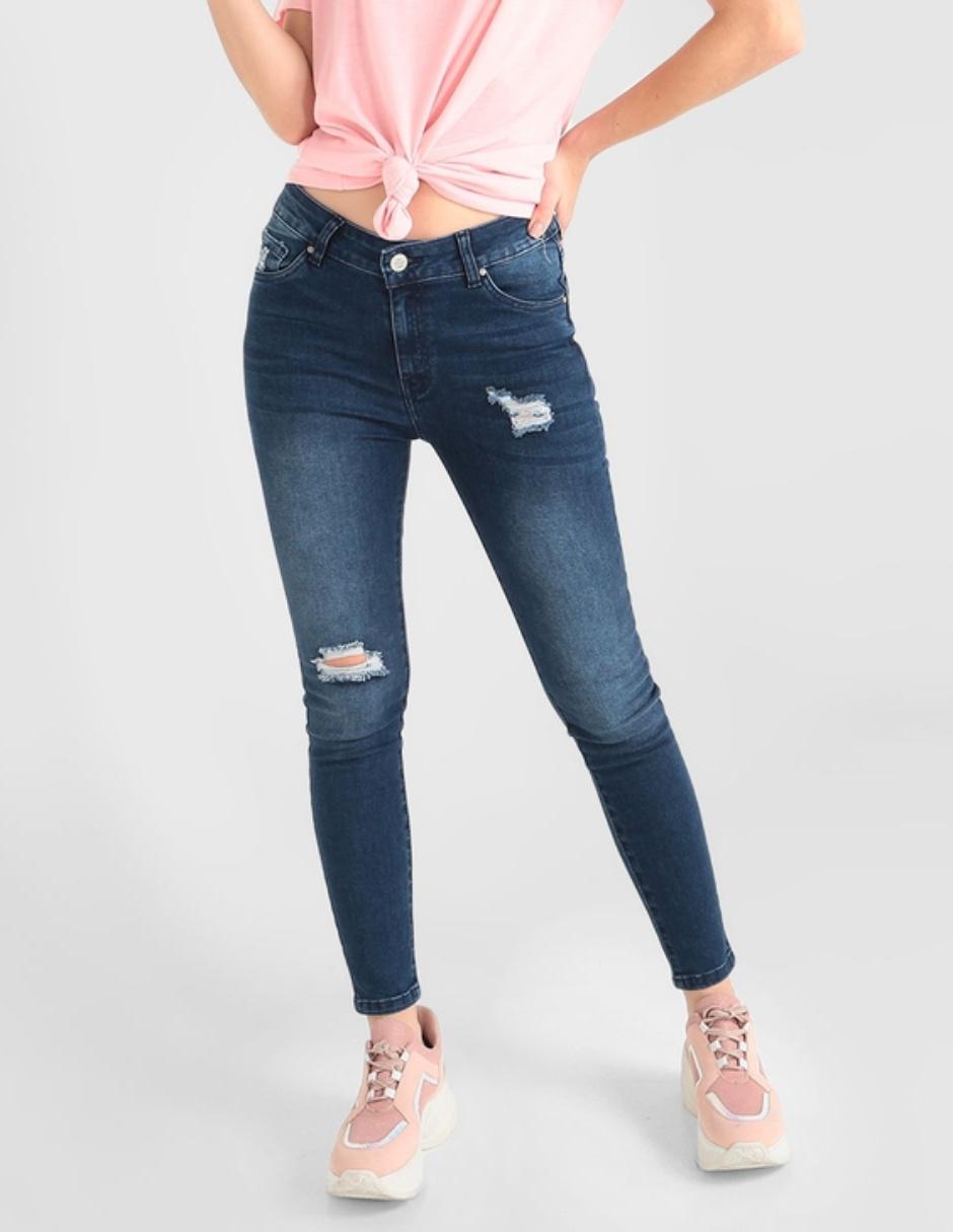 Jeans Furor corte skinny cintura media para mujer en SB