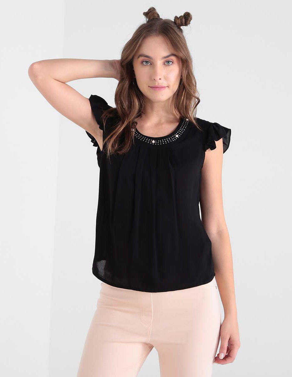Blusa Non Stop by Metropolis corte camisero en SB