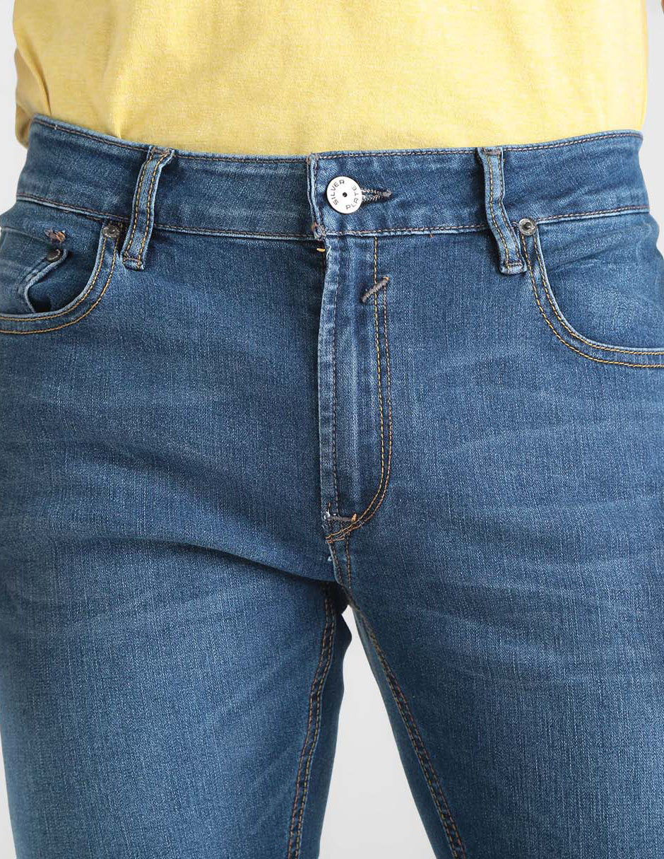 Jeans super skinny Silver Plate lavado stone wash para hombre